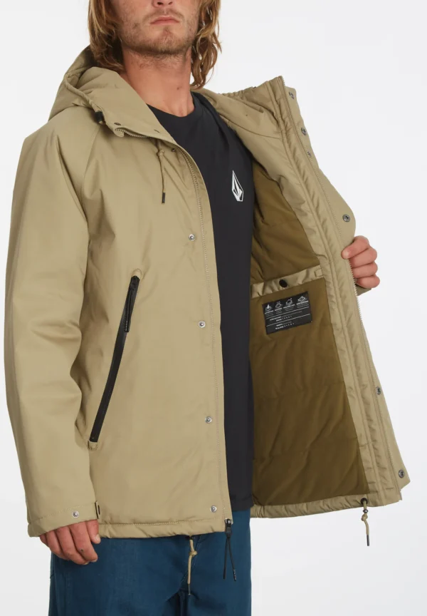 Volcom Stoke Stone Jacket Khaki - Image 3