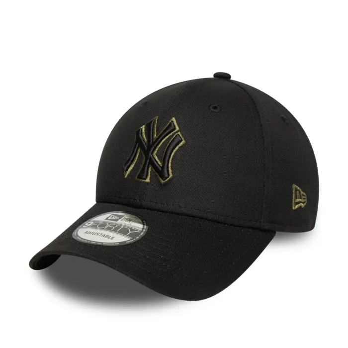 New York Yankees MLB Team Outline Black 9FORTY