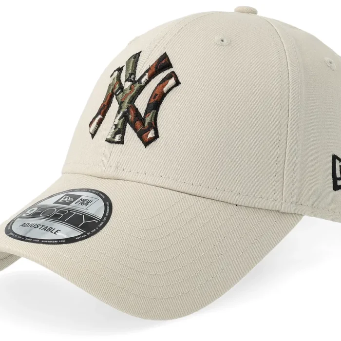 New York Yankees Outline Camo 9FORTY Stone Adjustable