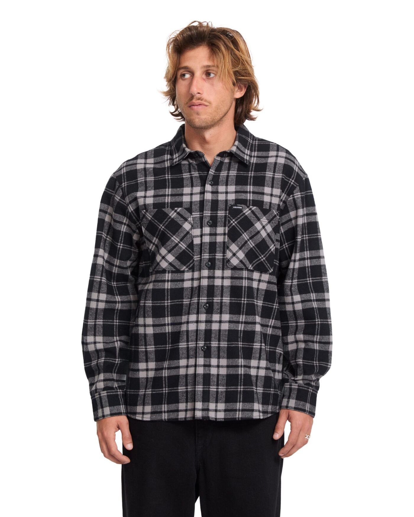 Volcom Hunkstone Skjorte Moonbeam