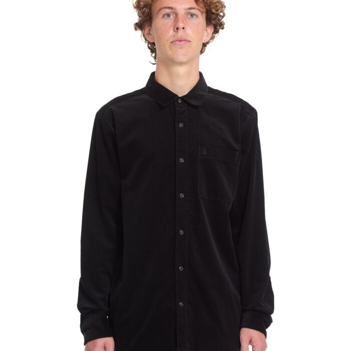 Volcom Zander Fløjlsskjorte Black Combo
